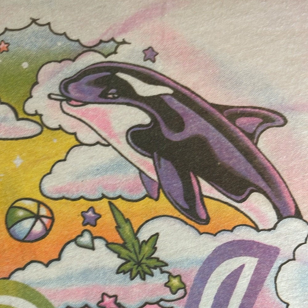 FOR SALE UNIF “It’s So Dank” T - Lisa Frank Weed / Cannabis Parody - HTF Archive - Picture 9 of 17